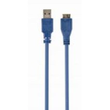 Кабель Cablexpert 0,5 м синий (CCP-mUSB3-AMBM-0.5M) USB 3.0 A-папа/Micro