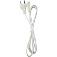 Кабель Cablexpert силовой 1,8 м белый (PC-184-VDE-W) CEE7/16-C7, VDE, 2х0.75 мм кв