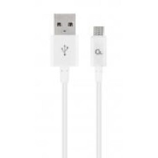 Кабель Cablexpert USB – microUSB 1 м (CC-USB2P-AMmBM-1M-W) USB 2.0 A-папа/Micro B-папа