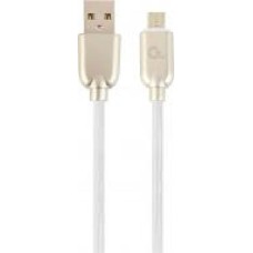 Кабель Cablexpert USB – microUSB 1 м белый (CC-USB2R-AMmBM-1M-W) USB 2.0 A-папа/Micro B-папа