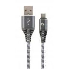 Кабель Cablexpert для смартфона 1 м серый (CC-USB2B-AMCM-1M-WB2) USB 2.0 A-папа/Type-C папа