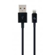 Кабель Cablexpert Lightning – USB 2 м черный (CC-USB2P-AMLM-2M) USB 2.0 А-папа/Lightning