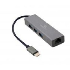 Адаптер Cablexpert A-CMU3-LAN-01 с USB-С на Gigabit Ethernet, 3 Ports USB 3.1