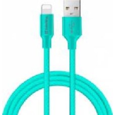 Кабель ColorWay USB - Apple Lightning 2.4А 2 м мятный