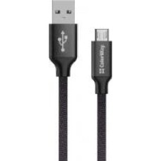 Кабель ColorWay USB - МicroUSB 2.1А 1 м черный