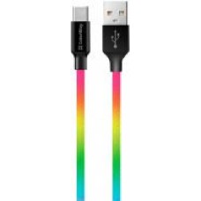 Кабель ColorWay USB - Type-C (multicolor) 2.4 А 1 м разноцветный