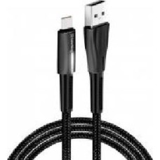 Кабель ColorWay USB - Type-C (Zinc Alloy + Led) 2.4А 1 м black