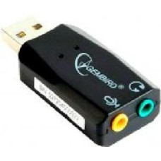 Адаптер Gembird USB 2.0 - mini-jack 3.5 мм черный (SC-USB2.0-01)