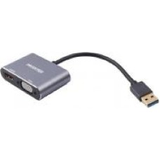 Адаптер Maxxter V-AM-HDMI-VGA 0,07 м черный (V-AM-HDMI-VGA)