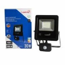 Прожектор с датчиком движения Luxray LED 30 Вт IP65 черный LXPAL6530S