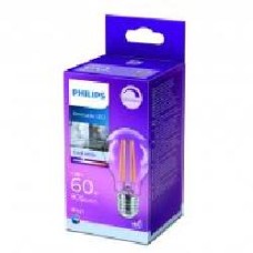 Лампа светодиодная Philips FIL DIM A60 7,2 Вт E27 4000 К 220 В прозрачная 929002428566