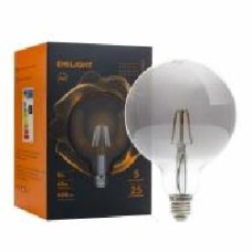 Лампа светодиодная Emilight Matt Grey G125 8 Вт E27 3000 К 220 В прозрачная Filament G125-8W-3000K-E27 саж