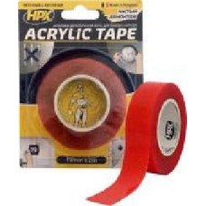 Двусторонняя клейкая лента HPX акриловая Acrylic Tape 19мм х 2м TT1902