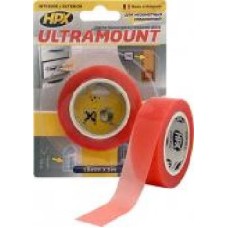 Двусторонняя клейкая лента HPX ультратонкая ULTRAMOUNT 19мм х 5м UM1905