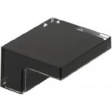 Мебельная ручка кнопка Poliplast 24 мм 0603TRAS/Bl черный