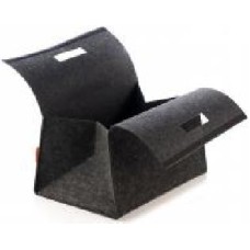 Корзина для хранения текстильный на липучці сірий 250x360x200 мм