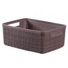 Корзина для хранения пластиковая Curver 245710 Jute S 5 л фиолетово-коричневый 110x270x200 мм