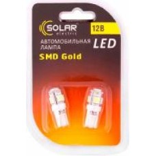 Лампа светодиодная Solar LS243 W2W T10 W2.1x9.5d 12 В 2 шт