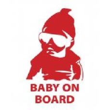 Светоотражающая наклейка LOOM Baby on Board LM-10201-red для твердых поверхностей