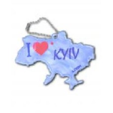 Брелок светоотражающий LOOM I Love Kyiv LM-0045-white