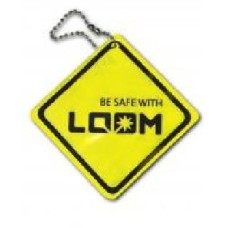 Брелок светоотражающий LOOM Ромб LM-0050-yellow