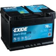 Аккумулятор автомобильный EXIDE Start-Stop EFB 70Ah 720A 12V «+' справа (EL700)