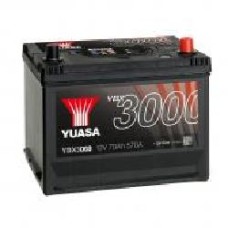 Аккумулятор автомобильный Yuasa SMF Battery 72А 12 B YBX3068 «+' справа