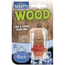 Ароматизатор подвесной Tasotti Wood черный лед 7 мл