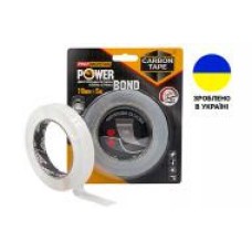 Двухсторонняя монтажная клеющая лента CARBON TAPE POWER BOND PB195 для тяжелых предметов 19 мм 1 мм 5 м прозрачный