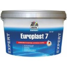 Краска латексная водоэмульсионная Dufa Europlast 7 DE 107 шелковистый мат белый 5 л