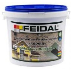 Декоративная штукатурка короед Feidal Silikonharz Reibeputz 25 кг белый