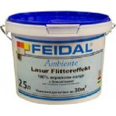 Лазурь Feidal Ambiente Wandlasur Flittereffekt прозрачный 2,5 л