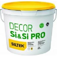 Декоративная штукатурка камешковая Siltek Decor Si&Si Pro (DA) 25 кг белый