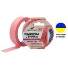 Лента малярная Mustang Elite рисовая розовая 25 мм x 25 м