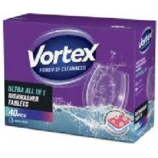 Таблетки для ПММ Vortеx Oxigen power All in 1 40 шт.