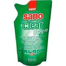 Средство моющее для стекла и зеркал Sano запаска Clear Green 0,75л