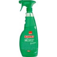 Средство моющее для стекла и зеркал Sano Clear Green 1л