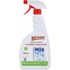 Средство моющее для стекла и зеркал SAN CLEAN PROF Line 0,75л