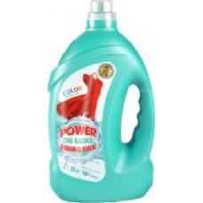Гель для машинной и ручной стирки POWER DE LUXE для цветных вещей 4 л
