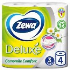 Туалетная бумага Zewa Deluxe с ароматом ромашки трехслойная 4 шт.