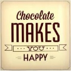 Постер «Chocolate Makes You Happy'