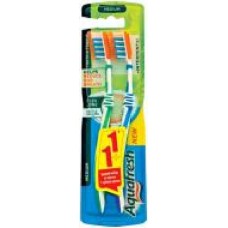 Зубная щетка Aquafresh Lizarb X-SILKY 1+1 средней жесткости 2 шт.