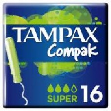 Тампоны гигиенические Tampax Compak super 16 шт.