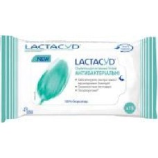 Влажные салфетки для интимной гигиены Lactacyd антибактериальные 15 шт.