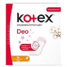 Прокладки ежедневные Kotex Deo normal plus 56 шт.