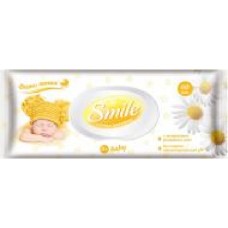 Детские влажные салфетки Smile Фито линия с экстрактом ромашки и алоэ 66 шт.