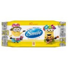 Влажные салфетки Smile Minions 60 шт.