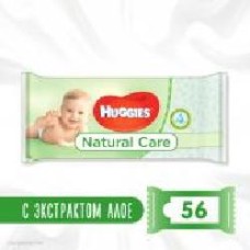 Детские влажные салфетки Huggies Natural Care 56 шт.