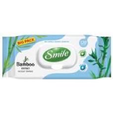 Влажные салфетки Smile с экстрактом бамбука 120 шт.