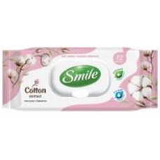 Влажные салфетки Smile с экстрактом хлопка 72 шт.